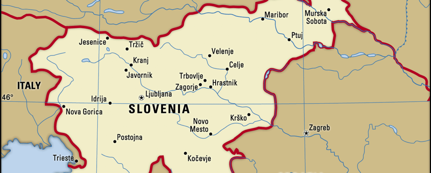 slovenia map boundaries cities locator
